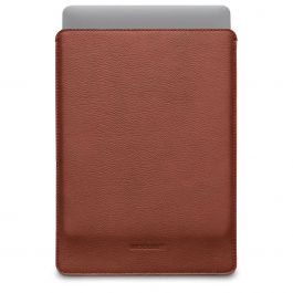 Husa de protectie Woolnut Sleeve pentru MacBook Pro 16", Piele, Cognac