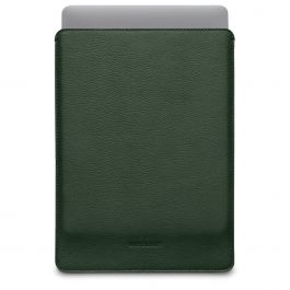 Husa de protectie Woolnut Sleeve pentru MacBook Pro 14", Piele, Verde