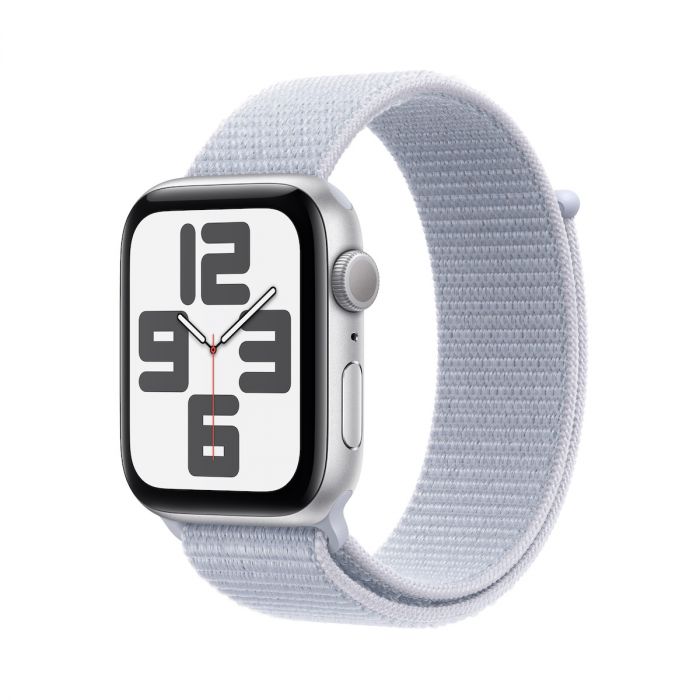 Apple Watch SE GPS 44mm Silver Aluminium Case Blue Cloud Sport iSTYLE.ro