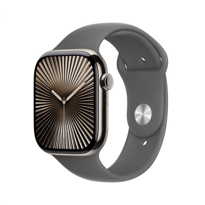Apple Watch Series 10 GPS + Cellular, 42mm Natural Titanium Case| iSTYLE.ro