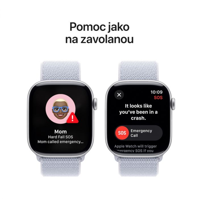 Apple Watch Series 10 GPS 46mm Silver Aluminium Case Blue Clou iSTYLE.ro