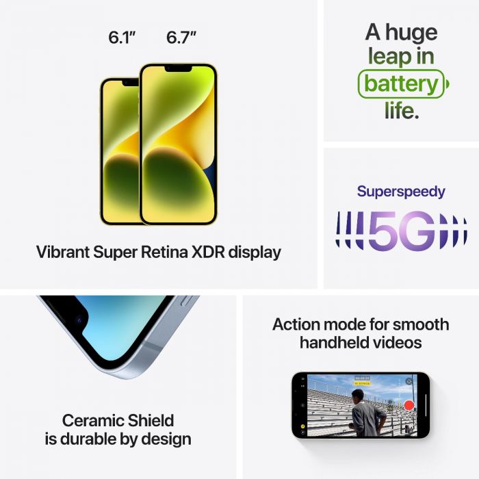 Apple iPhone 14 128GB Yellow | iSTYLE.ro