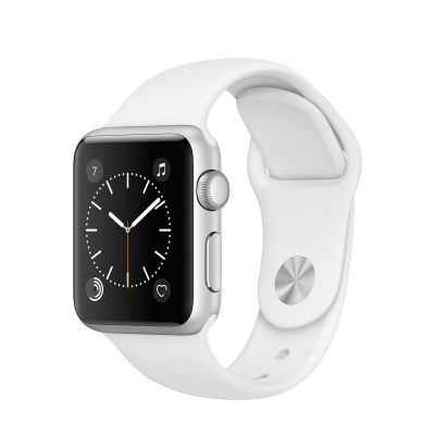 Apple Watch Series 1 Aluminium Case with Sport Band White (38mm) - Silver