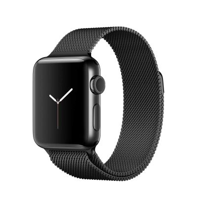 Apple Watch Series 2 Stainless Steel Case with Milanese Loop Space Black (38mm) - Space Black