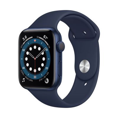 Resigilat Apple Watch 6 GPS, Carcasa 40mm Blue Aluminium Case, Deep Navy Sport Band