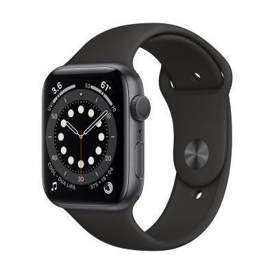 Resigilat Apple Watch S6 GPS, 40mm Space Gray Aluminium Case, Black Sport Band - Regular