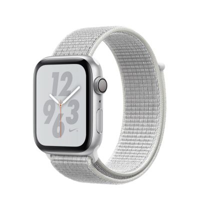Resigilat Apple Watch Nike+ Series 4 GPS, 44mm Silver Aluminium Case, Summit White Nike Sport Loop