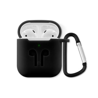 Husa de protectie iSTYLE Outdoor pentru Apple AirPods (Gen. 1/2), Negru