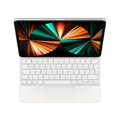 Husa cu tastatura Apple Magic Keyboard pentru iPad Pro 12.9" (gen.5) Alb, layout INT