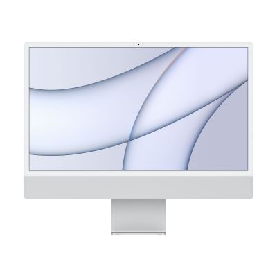 iMac 24" (2021) cu procesor Apple M1, 24", Retina 4.5K, 8GB, 256GB SSD, 7-core GPU, Silver, US KB