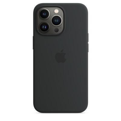 Husa de protectie Apple cu MagSafe pentru iPhone 13 Pro, Silicon, Midnight