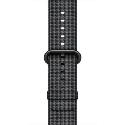 (EOL) Apple Watch 38mm Band: Woven Nylon - Black (curea)