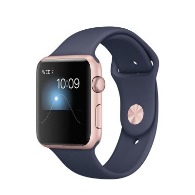Apple Watch Series 2 Aluminium Case with Sport Band Midnight Blue (42mm) - Rose Gold