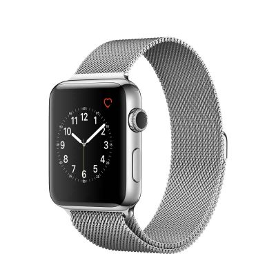 Apple Watch Series 2 Stainless Steel Case with Silver Milanese Loop (42mm)