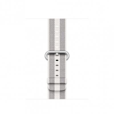 Apple Watch 38mm Stripe: Woven Nylon - White (curea)