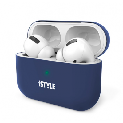 Husa de protectie iSTYLE pentru Apple AirPods (gen.3), Dark Blue