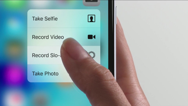 haptic touch si 3d touch