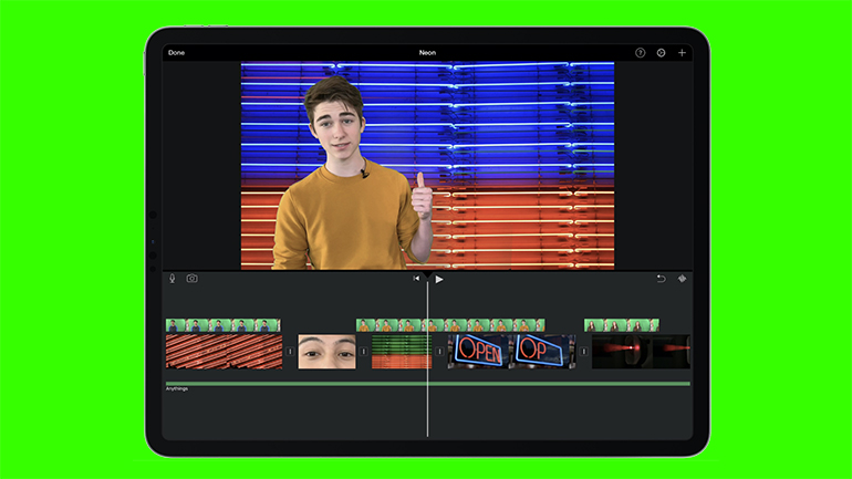 exemplu de imagine green screen