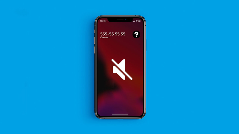 iphone pe fundal albastru