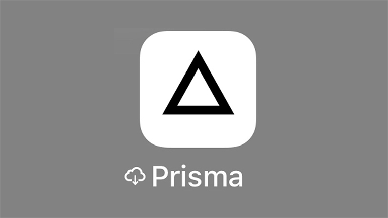logo prisma pe fundal gri