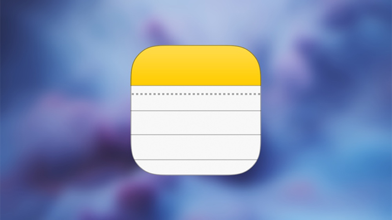 notes pe fundal albastru