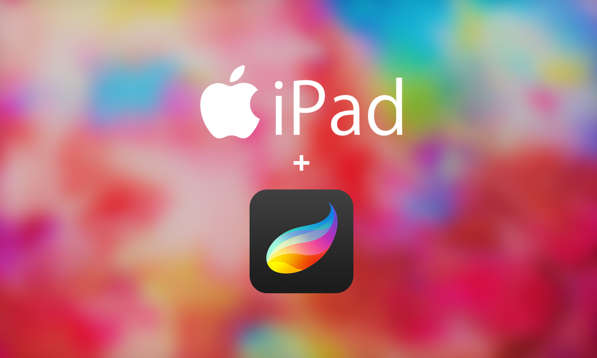 logo apple ipad pe fundal colorat