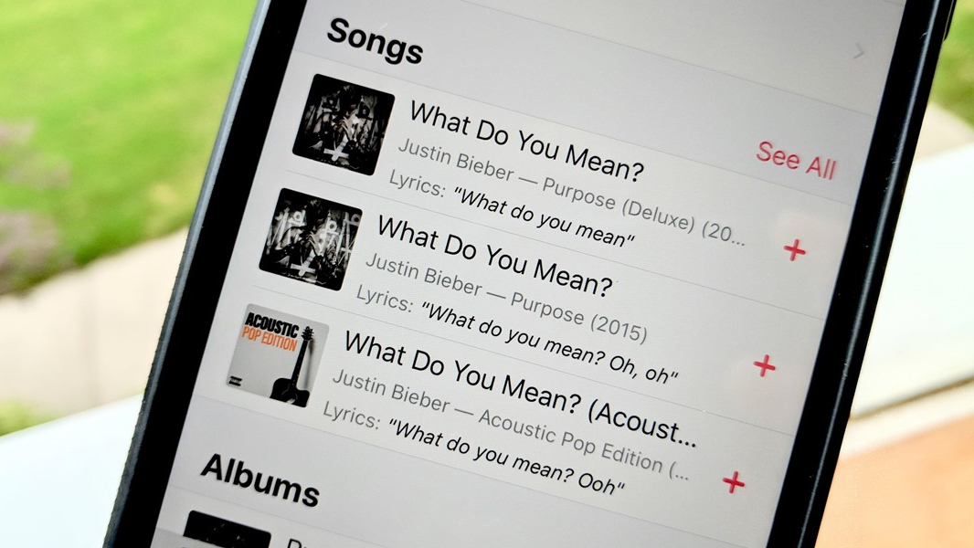 lista songs pe iphone din aplicatia music