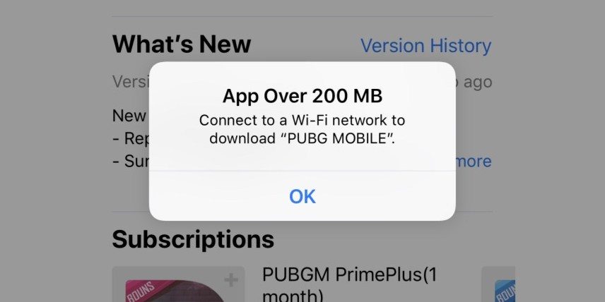 mesaj pentru acces la descarcarea unei aplicatii de peste 200 mb