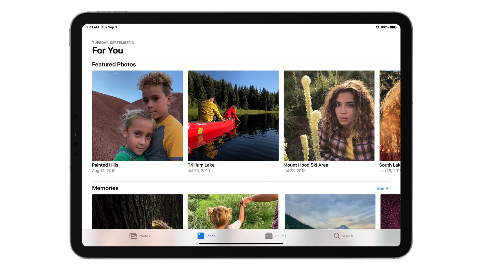 ipad pe fundal alb