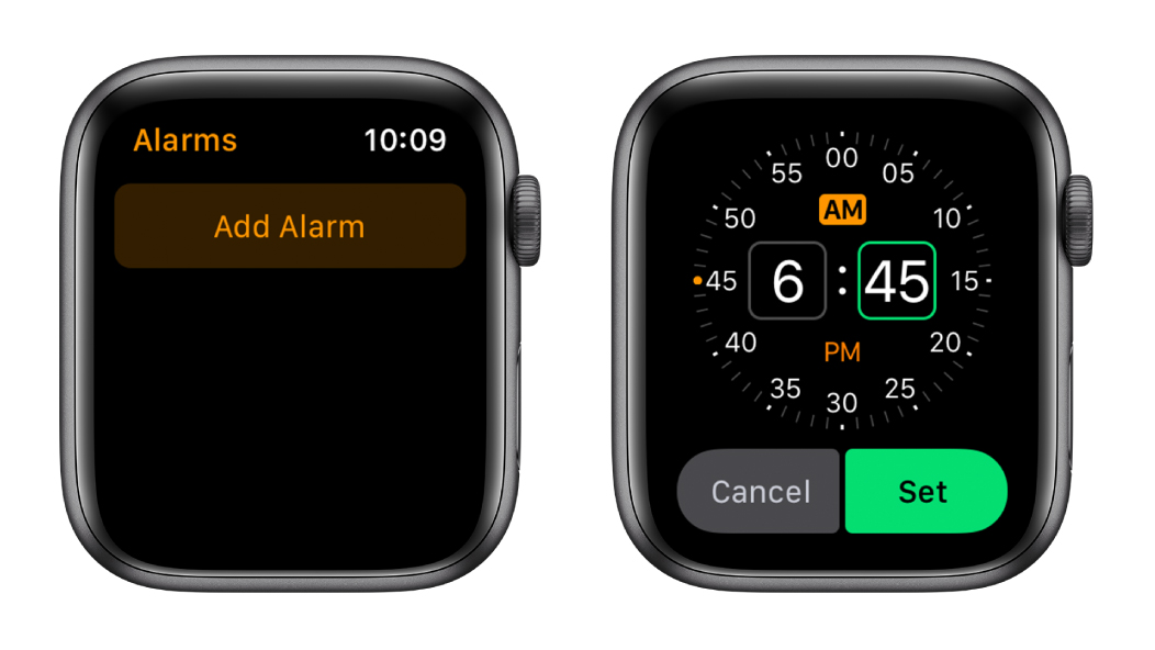 apple watch alarm