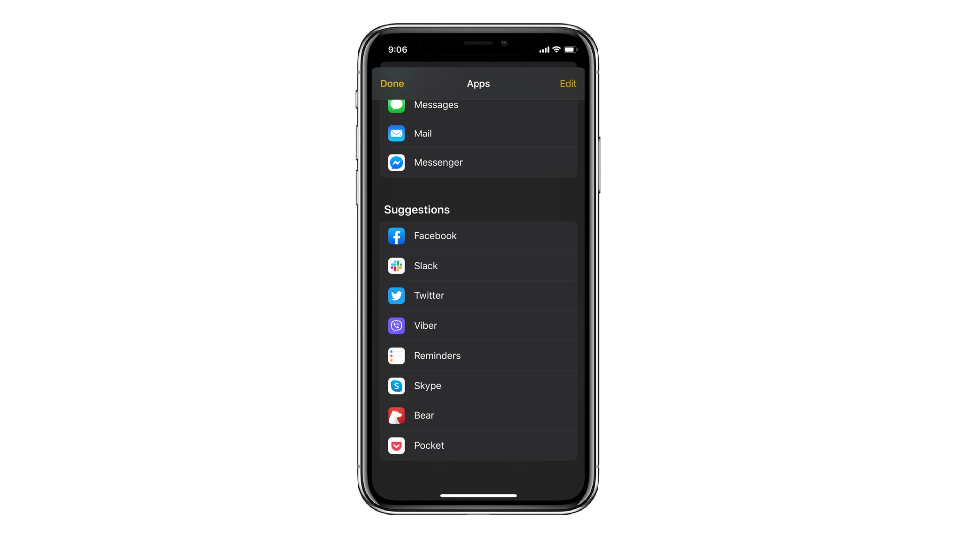 screenshot apps iphone