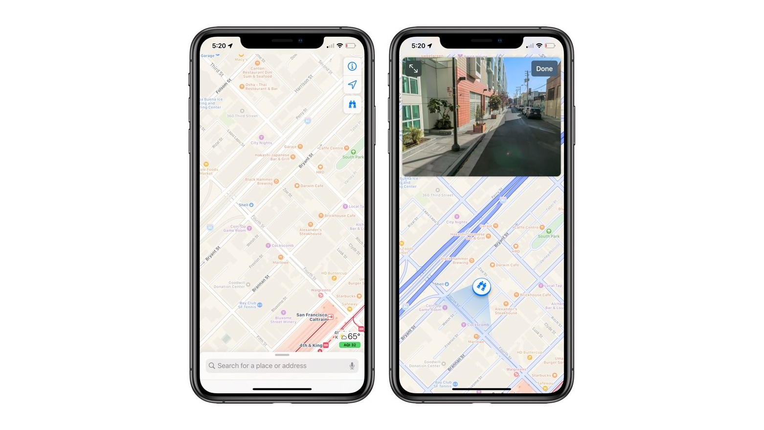 noua aplicație Maps pe iPhone