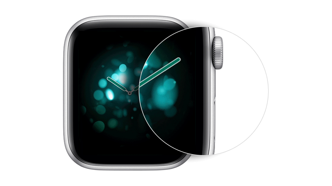 ecran apple watch pe fundal alb