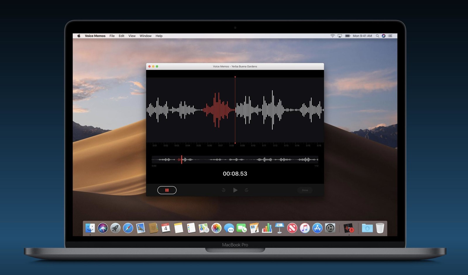 voice memos deschisa pe mac