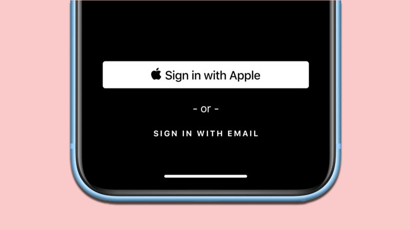 sign in with apple pe iphone