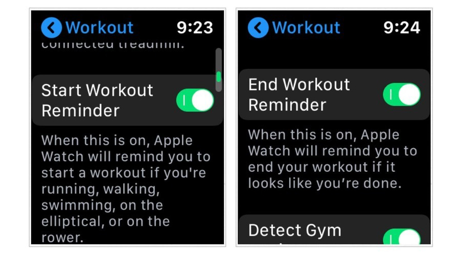 functii workout apple watch