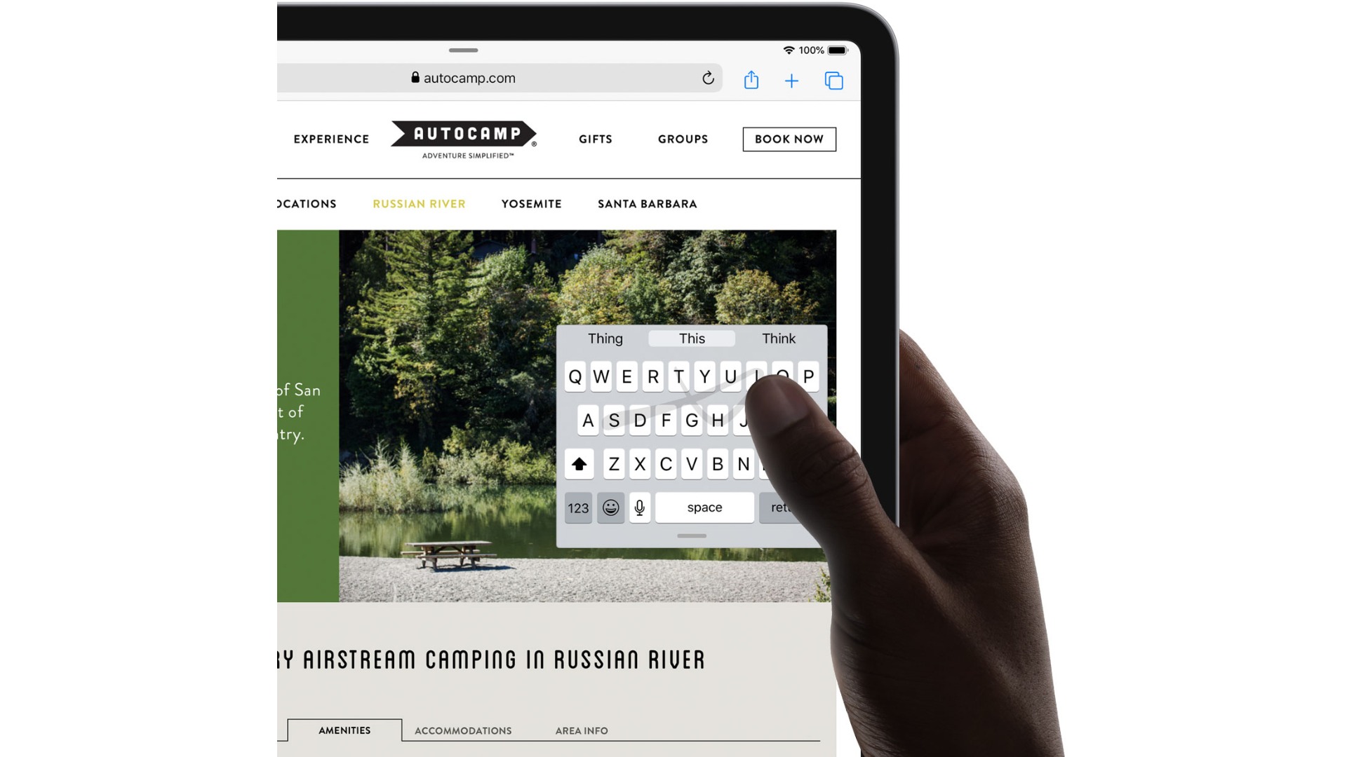 tastatura quickpath pe ipad