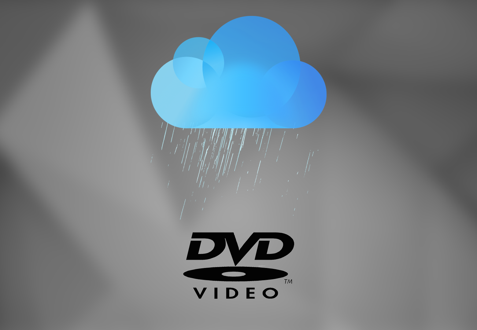 logo dvd player pe fundal gri