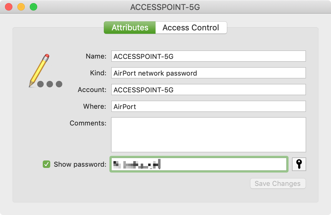 see wifi password mac sierra
