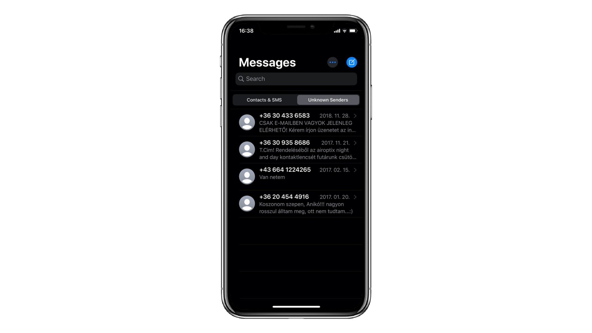 iphone pe fundal alb