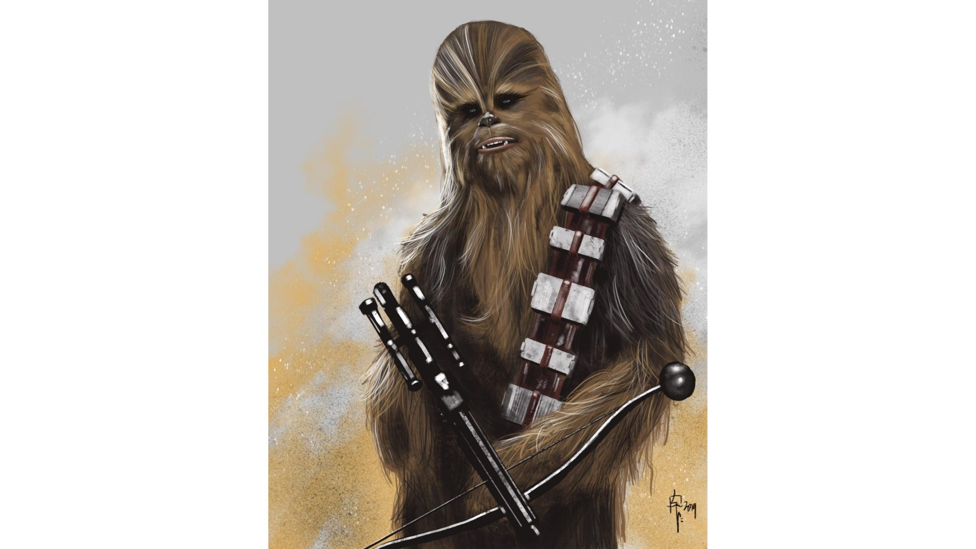 desen chewbacca pe ipad