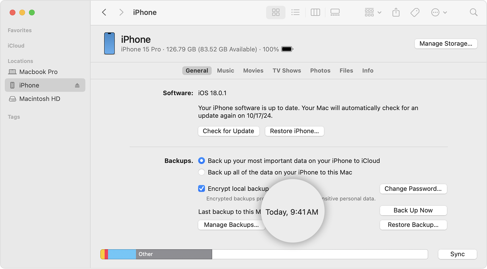 Mutarea datelor iPhone